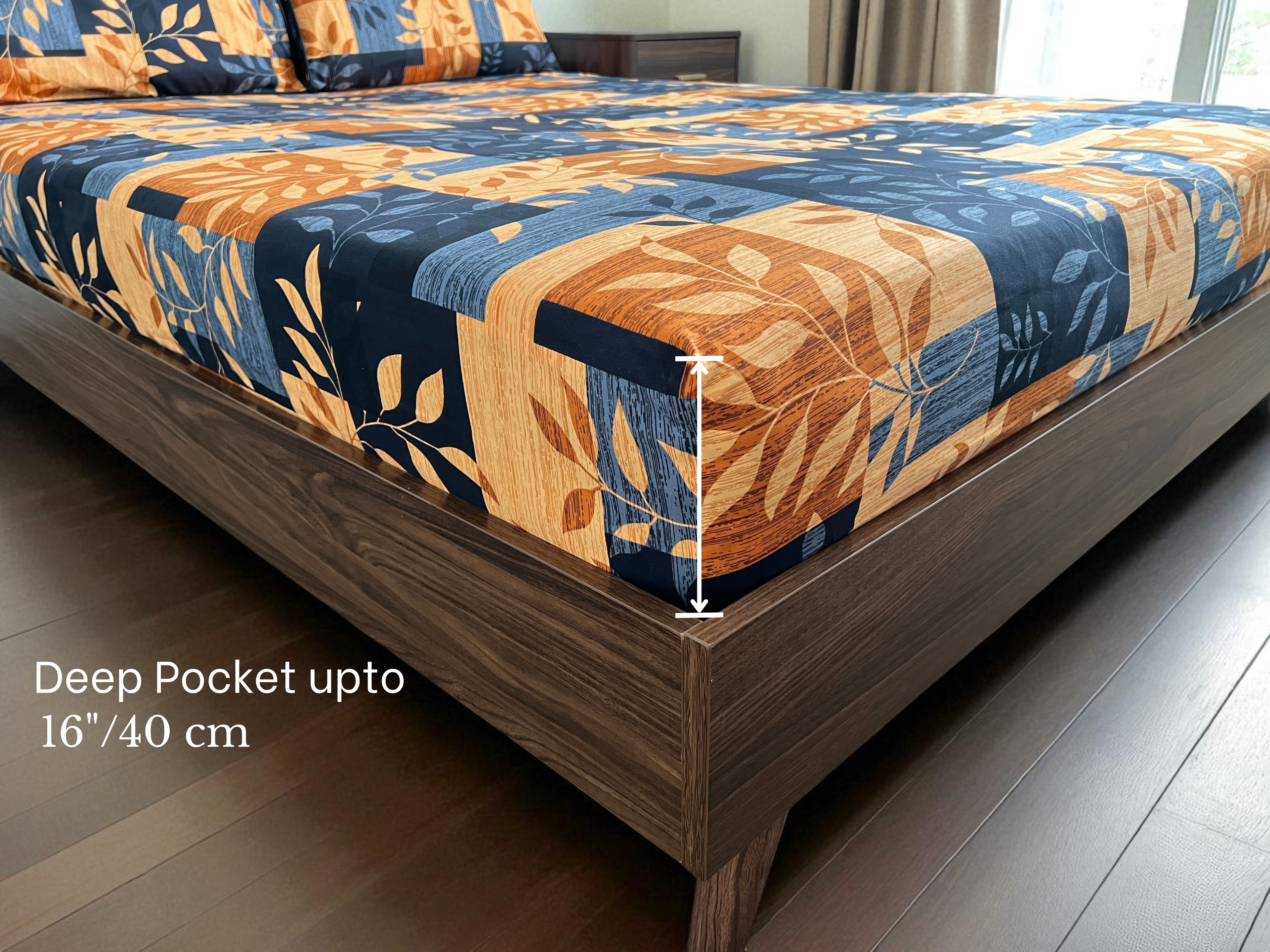 Amber Leaf Patchwork Queen Set