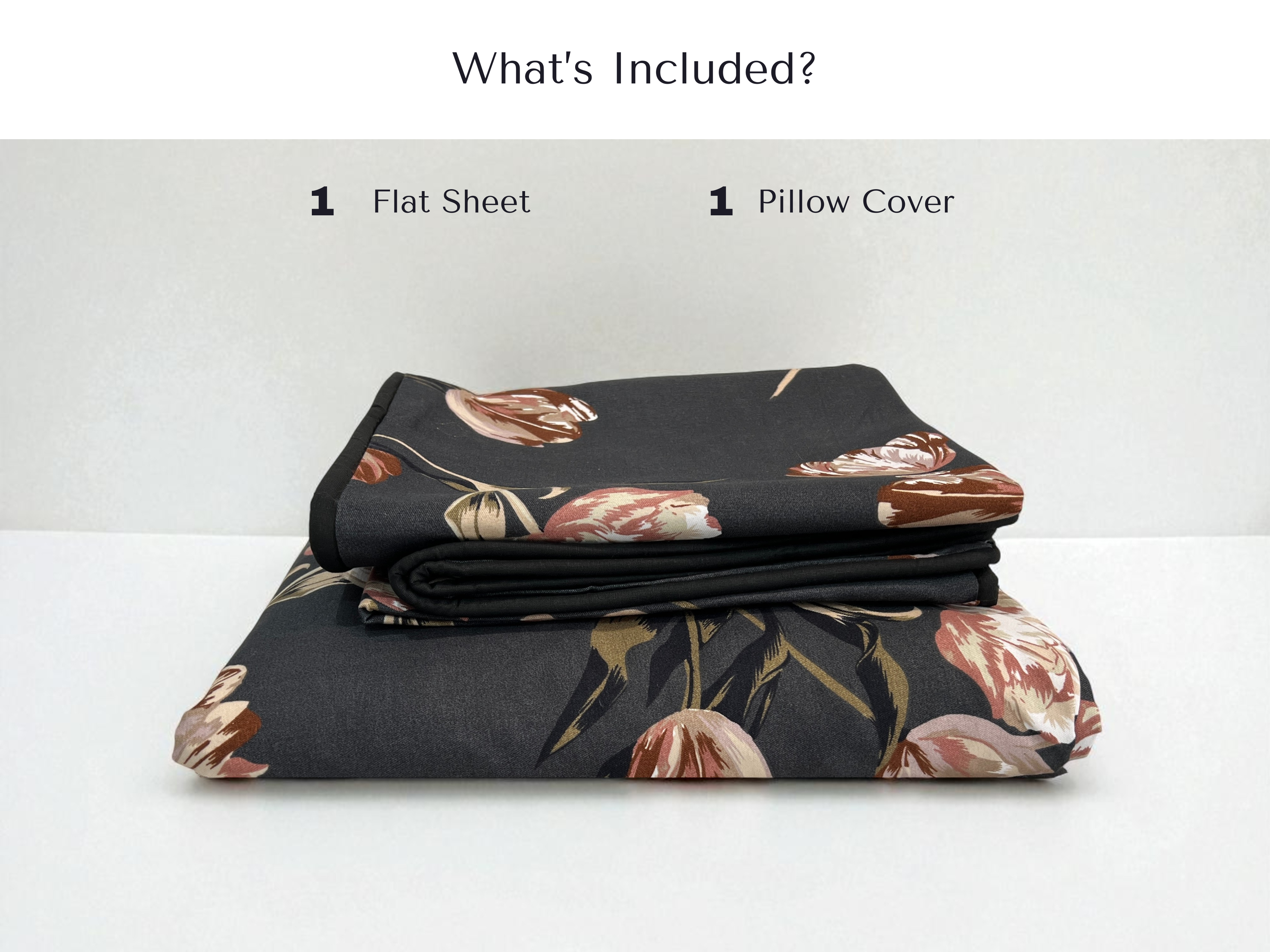 Charcoal Blossom Single Set