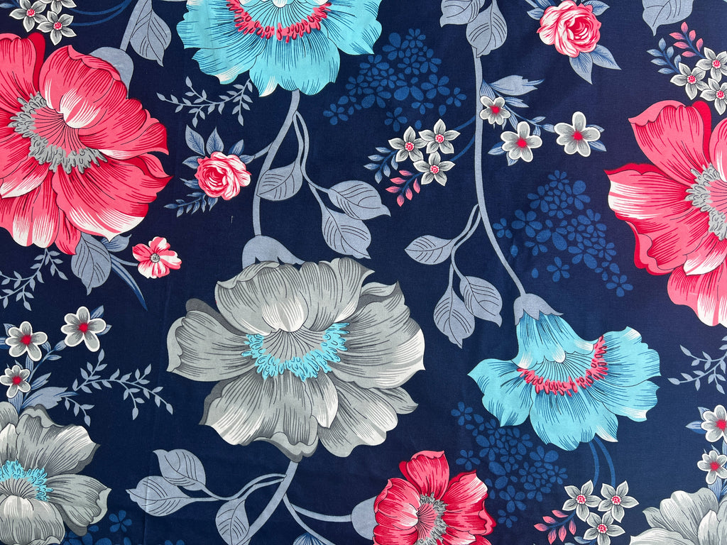 Midnight Blossom 4 Piece Queen Set