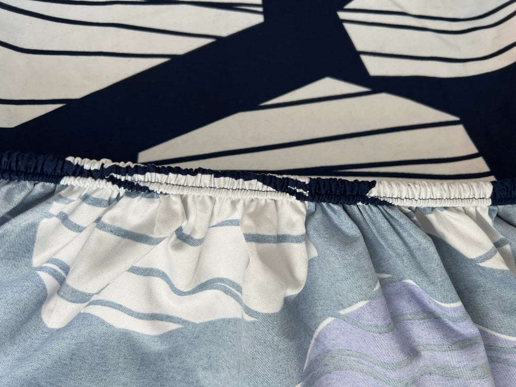 Blue Geo Stripe 3 Piece King Set