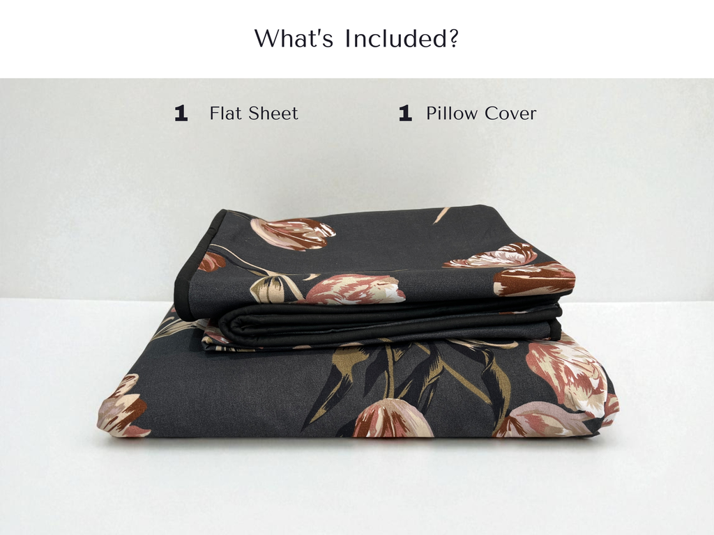 Charcoal Blossom 2 Piece Single Set